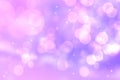 Abstract gradient pink violet background texture with blurred white bokeh circles and lights. Space for design. Beautiful backdrop Royalty Free Stock Photo