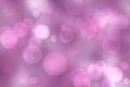 Abstract gradient pink violet background texture with blurred white bokeh circles and lights. Space for design. Beautiful backdrop Royalty Free Stock Photo