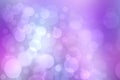 Abstract gradient purple pink background texture with blurred bokeh circles and lights. Space for design. Beautiful backdrop Royalty Free Stock Photo