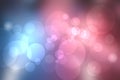 Abstract gradient purple pink blue background texture with blurred bokeh circles and lights. Space for design. Beautiful backdrop Royalty Free Stock Photo