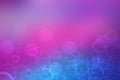 Abstract gradient purple pink blue background texture with blurred bokeh circles and lights. Space for design. Beautiful backdrop Royalty Free Stock Photo