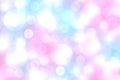 Abstract gradient purple pink blue background texture with blurred bokeh circles and lights. Space for your design. Beautiful Royalty Free Stock Photo