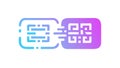 Abstract Gradient QR Code Style Pattern, vector design Generative AI Royalty Free Stock Photo