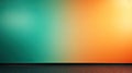 Abstract Gradient Rainbow Orange Yellow Teal Blue Blurred Background Wood Floor Vibrant and Modern Color Generative AI Royalty Free Stock Photo