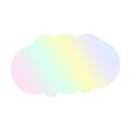 Abstract gradient rainbow shape. Liquid stain, creative color shape, vector illustration. Royalty Free Stock Photo