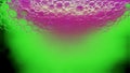 Abstract gradient series. Bubble abstraction composed of green and purple color