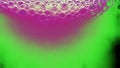 Abstract gradient series. Bubble abstraction composed of green and purple color