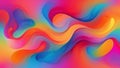 Abstract Gradient Shapes with Vibrant Color Blends and Smooth Transitions Creating a Dynamic Visual Experience Royalty Free Stock Photo