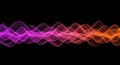 Abstract Gradient Sound Wave Visualization equalizer Royalty Free Stock Photo