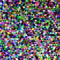 Abstract gradient tiled triangle pattern background - mosaic graphic design with colorful regular triangles