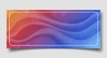 Abstract Gradient Wave Background with Frame Royalty Free Stock Photo
