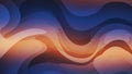 Abstract Gradient Waves Background Modern Fluid Blue Orange Pattern for Digital Art and Creative Design Royalty Free Stock Photo
