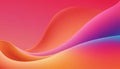 Abstract Gradient Waves of Pink Orange and Blue background Royalty Free Stock Photo