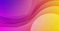 Abstract Gradient Waves: Purple, Pink, and Yellow Fluid Design Royalty Free Stock Photo
