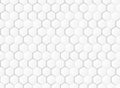 Abstract gradient white and gray hexagonal geometric pattern paper cut background. illustration vector eps10 Royalty Free Stock Photo