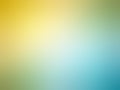 Abstract gradient yellow teal blue colored blurred background