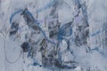 Abstract graffiti texture blue