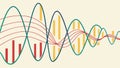 Abstract graph line data visualization vector, vector design Generative AI Royalty Free Stock Photo