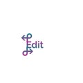 Edit logo for your business brand Royalty Free Stock Photo