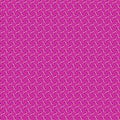 Abstract graphic geometric fabric pattern Small white, yellow and brown mosaic motifs on a bright pink magenta background Royalty Free Stock Photo