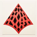 Contemporary Grotesque: Red And Black Triangle With Dots