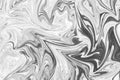 Abstract Gray Black and White Marble Ink Pattern Background. Liquify Abstract Pattern With Black, White, Grey Graphics Color Art Royalty Free Stock Photo