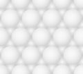 Abstract gray bubbles vector seamless hexagonal pattern