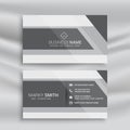 Abstract gray business card in geometric style Royalty Free Stock Photo