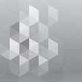 Abstract gray hexagon background