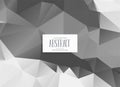 Abstract gray low poly triangle background Royalty Free Stock Photo