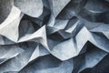 Abstract Gray Polygonal Forms, A Study in Geometric Textures and 3D Modeling, Exploring Depth and Shadow in Digital