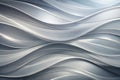 Abstract gray undulating curves a seamless pattern of elegant, flowing lines for modern design applications. Generative AI Royalty Free Stock Photo
