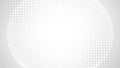 Abstract gray white background. Curved, rounded white grid on gradient backdrop. Halftone pattern. Blank geometric presentation,