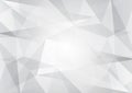 Abstract gray and white color low poly, vector background, geometric illustration with gradient Triangular for your business desig