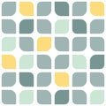 Abstract gray yellow rounded squares seamless