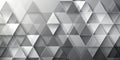 Abstract grayscale geometric pattern of overlapping triangles with subtle shadows creating a three-dimensional effect. Generative Royalty Free Stock Photo