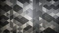Abstract grayscale geometric pattern of repeating triangles creating a modern design. Generative AI Royalty Free Stock Photo