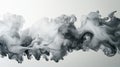 Abstract grayscale ink swirling in water Royalty Free Stock Photo