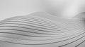 Abstract grayscale undulating surface with parallel lines creating a wave like pattern design Royalty Free Stock Photo