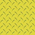 Abstract Greek leaves repeat pattern on yellow background