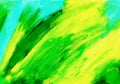 Abstract green acrylic hand paint background.