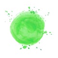 Abstract green artistic brush stroke