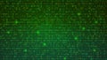 Abstract Green Background with Binary Code Numbers. Data Breach, Malware, Cyber Attack, Hacked Concept Royalty Free Stock Photo
