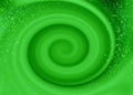 Abstract Green Background, fizzy sparkling fluid vortex Royalty Free Stock Photo