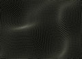Abstract green background of points. Big data stream. digital particle wave background Royalty Free Stock Photo