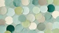 Abstract Green and Beige Circle Pattern Background Royalty Free Stock Photo