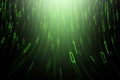 Abstract green binary code on a black background Royalty Free Stock Photo