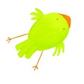 Abstract green bird