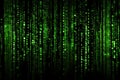 Abstract green black digital matrix background technology Royalty Free Stock Photo