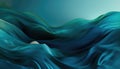 Abstract Green Blue Background with Waves Royalty Free Stock Photo